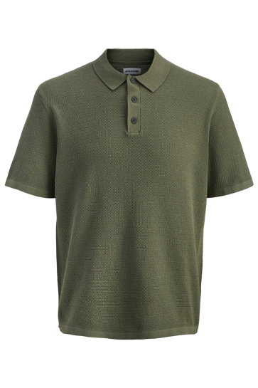 Jack & Jones Polo JJEGEORGE KNIT POLO SS SN 12268281 Dusty Olive