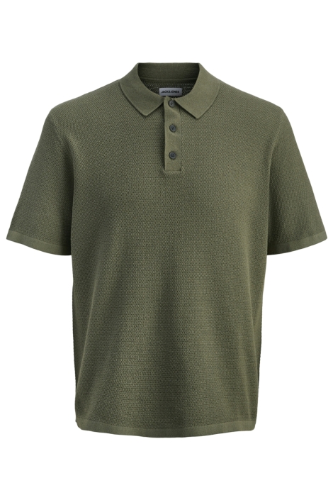 Jack & Jones groene heren polo | Vooraanzicht