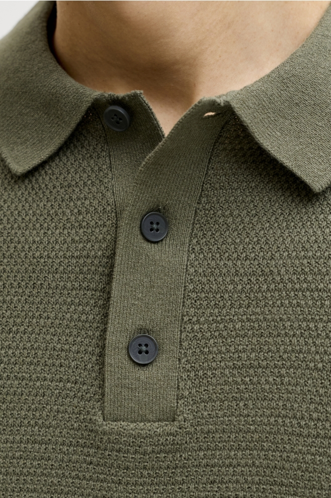 Jack & Jones groene heren polo | Kleurstaal