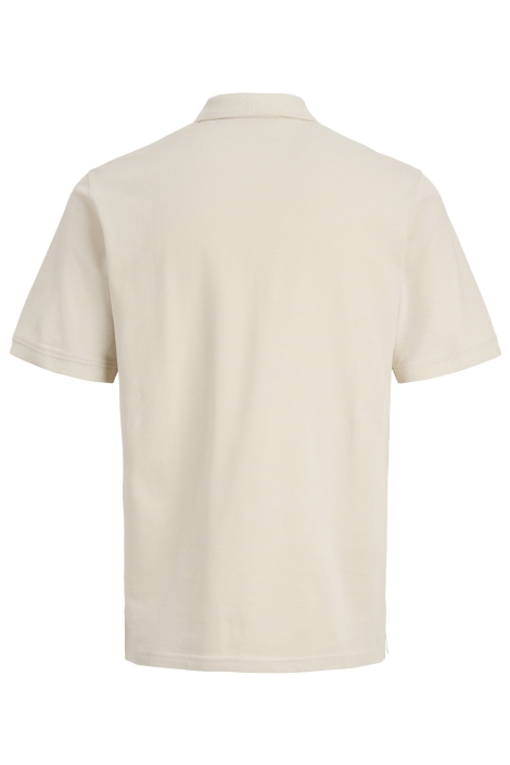 Jack & Jones beige heren polo | Achteraanzicht