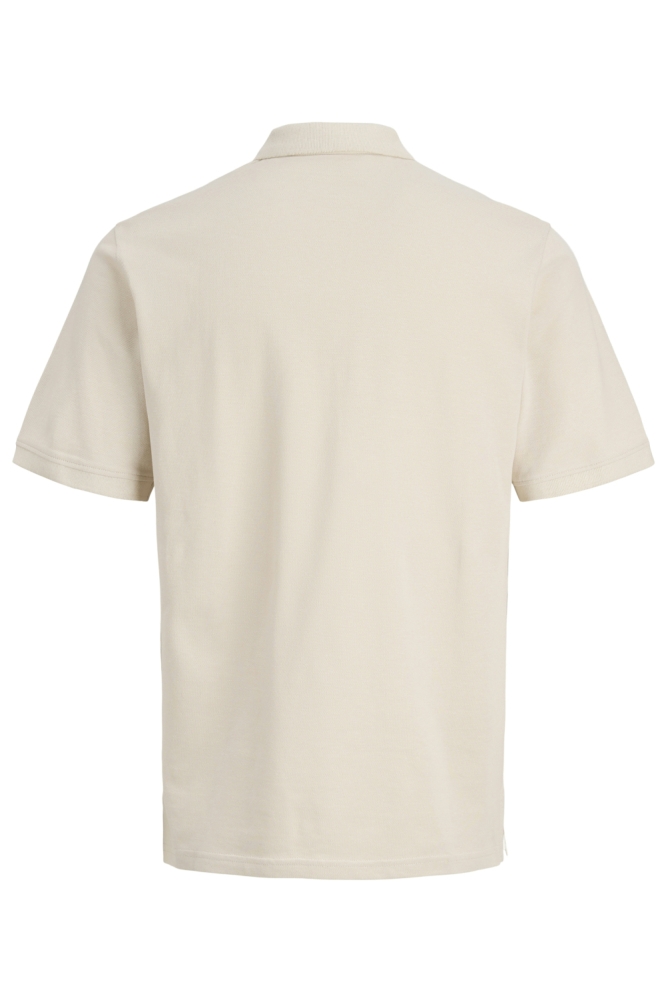 Jack & Jones beige heren polo | Achteraanzicht