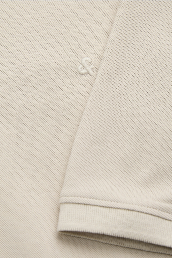 Jack & Jones beige heren polo | Unique Selling Point