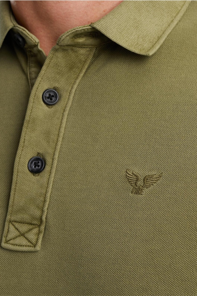PME legend groene heren polo | Close up