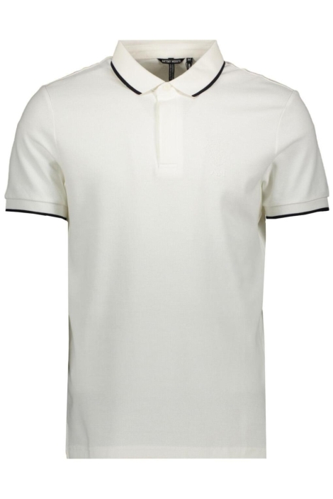 Antony Morato witte heren polo | Vooraanzicht