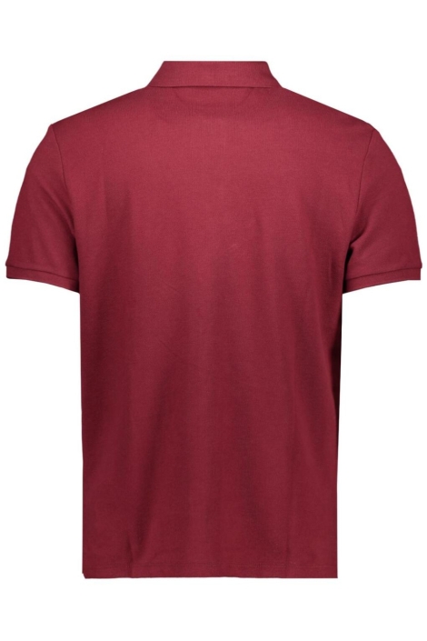 Calvin Klein bordeaux heren polo | Achteraanzicht