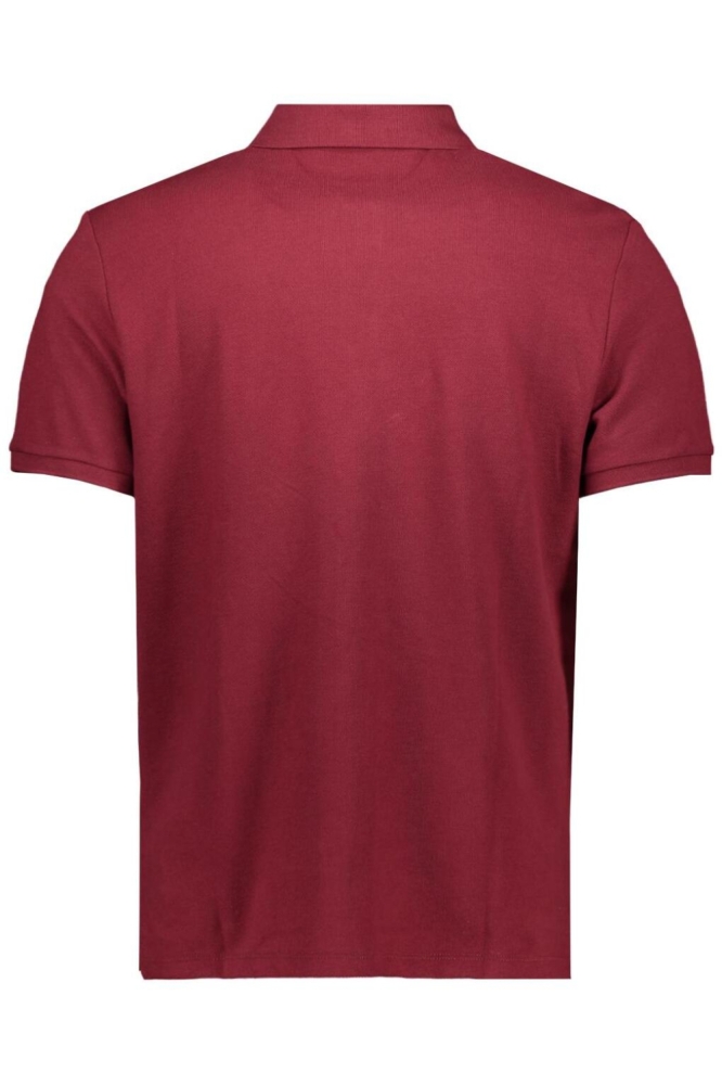 Calvin Klein bordeaux heren polo | Achteraanzicht
