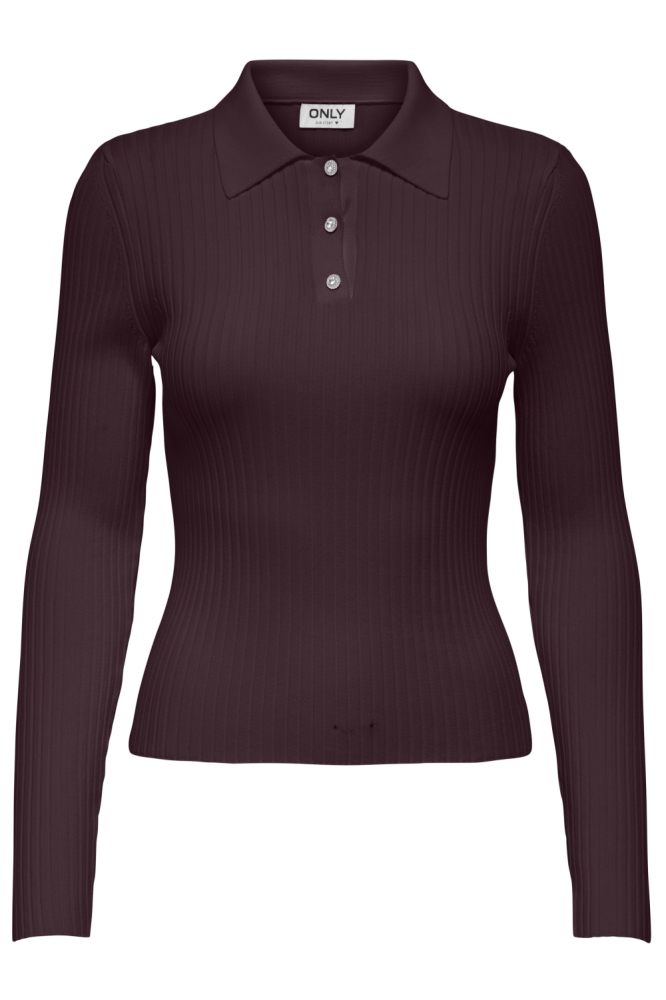 Only bordeaux dames trui | Vooraanzicht