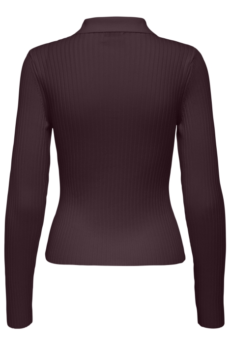 Only bordeaux dames trui | Achteraanzicht