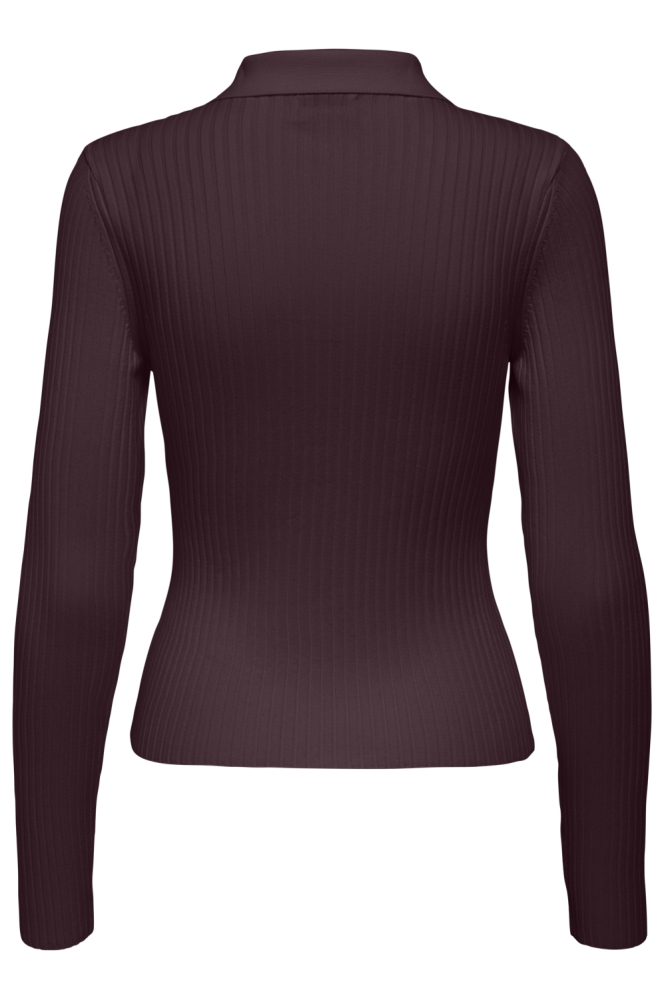 Only bordeaux dames trui | Achteraanzicht