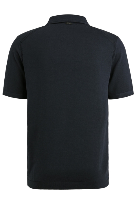 Vanguard blauwe heren polo | Achteraanzicht