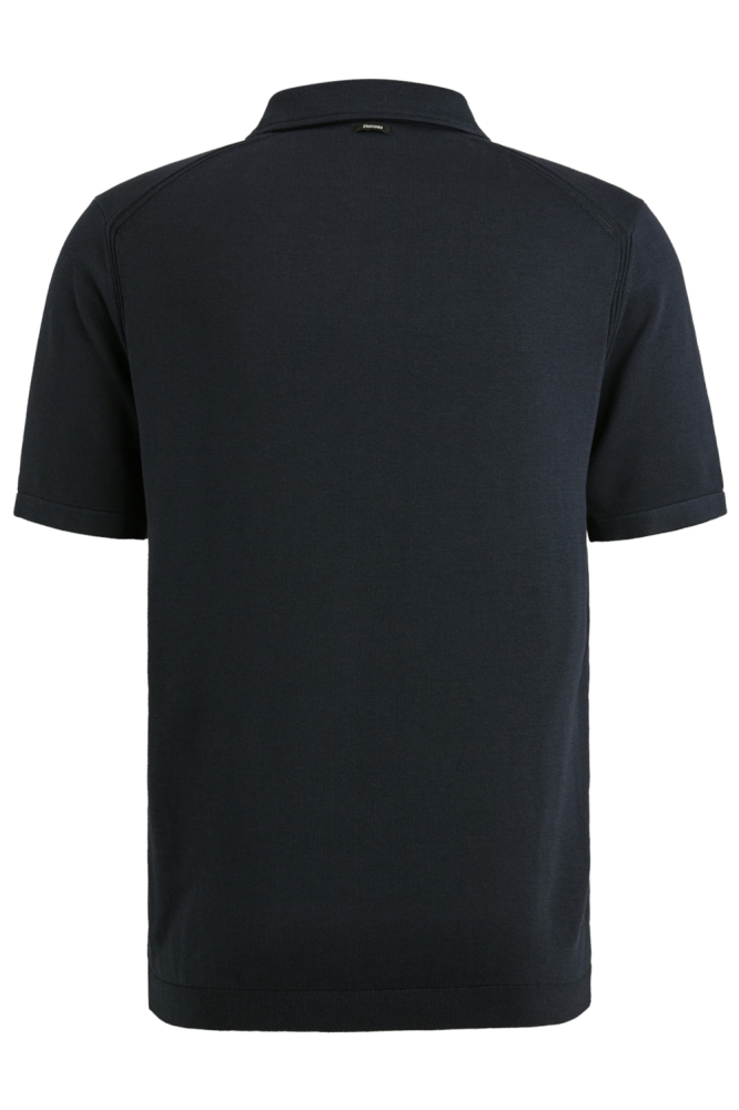 Vanguard blauwe heren polo | Achteraanzicht