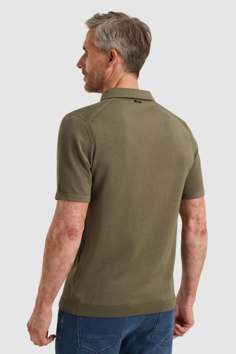 Vanguard groene heren polo | Model achteraanzicht
