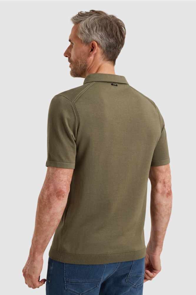 Vanguard groene heren polo | Model achteraanzicht