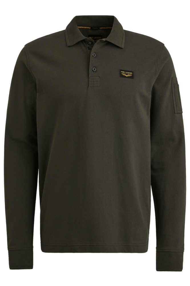 PME legend groene heren polo | Vooraanzicht