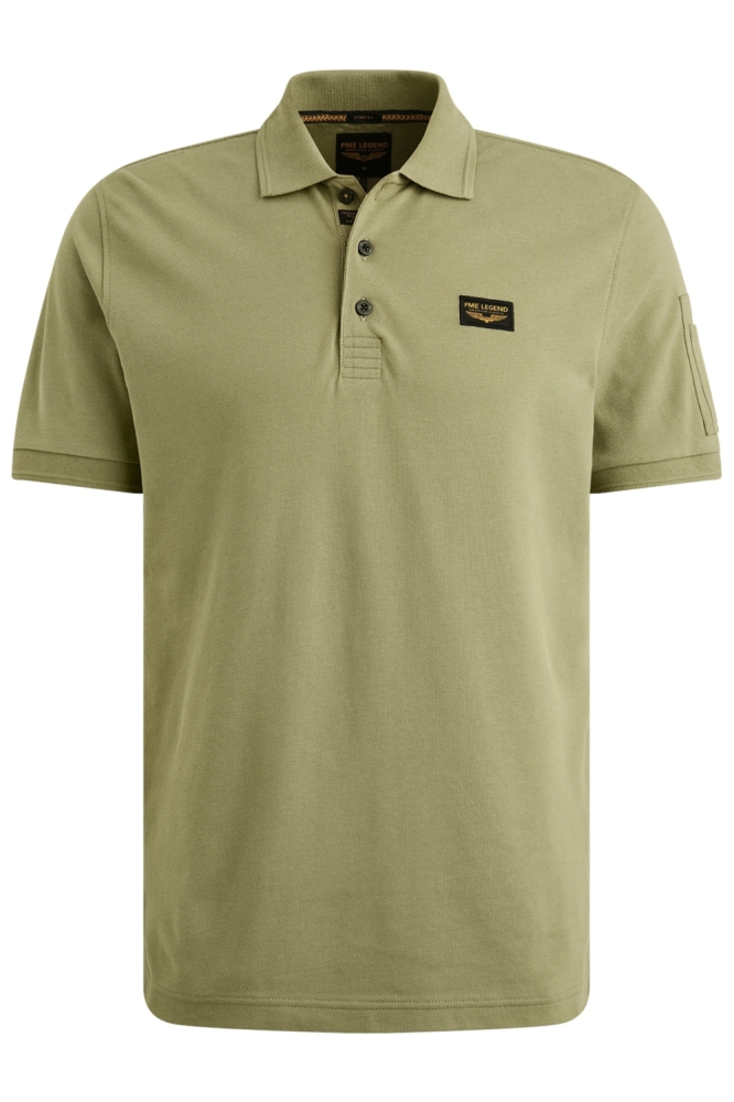 PME legend groene heren polo | Vooraanzicht