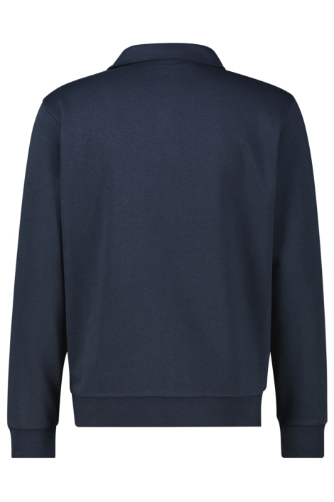 Lerros blauwe heren polo | Achteraanzicht