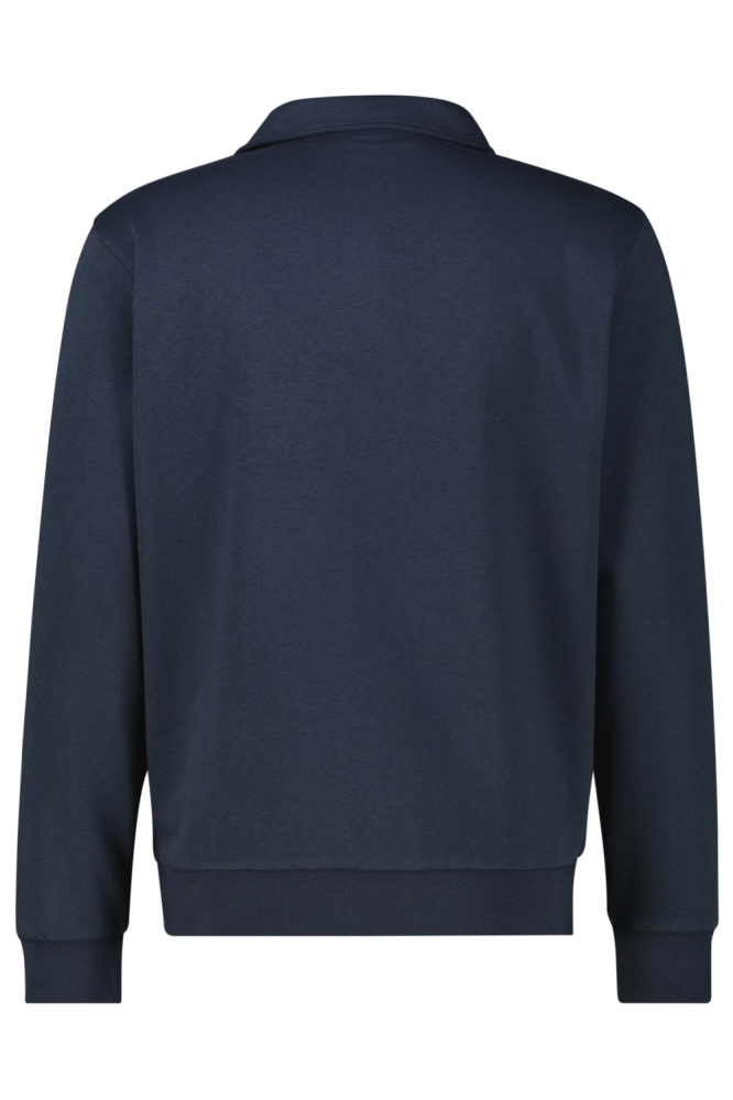 Lerros blauwe heren polo | Achteraanzicht