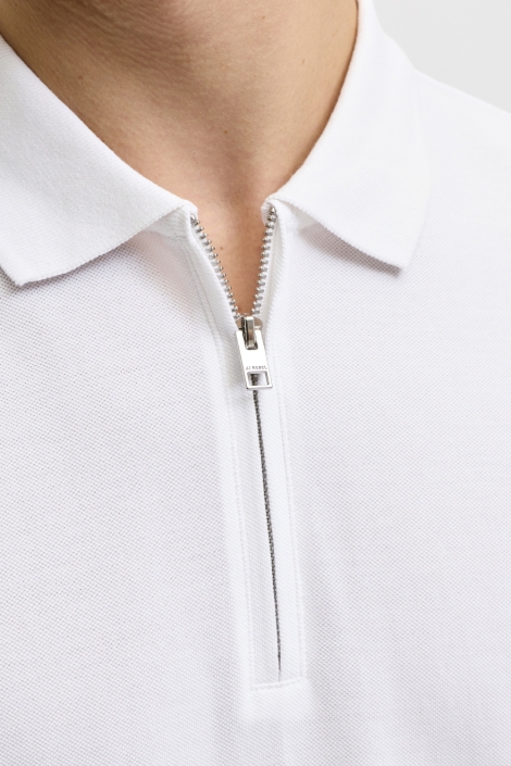 JJ Rebel witte heren polo | Unique Selling Point