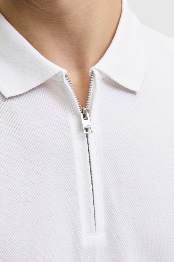 JJ Rebel witte heren polo | Unique Selling Point