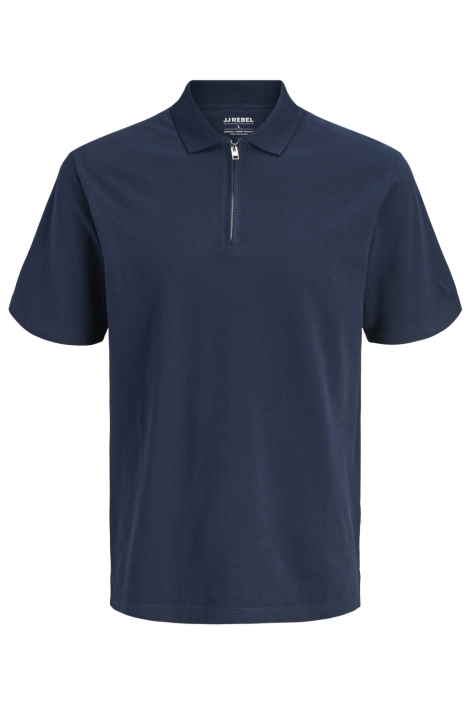 JJ Rebel blauwe heren polo | Vooraanzicht