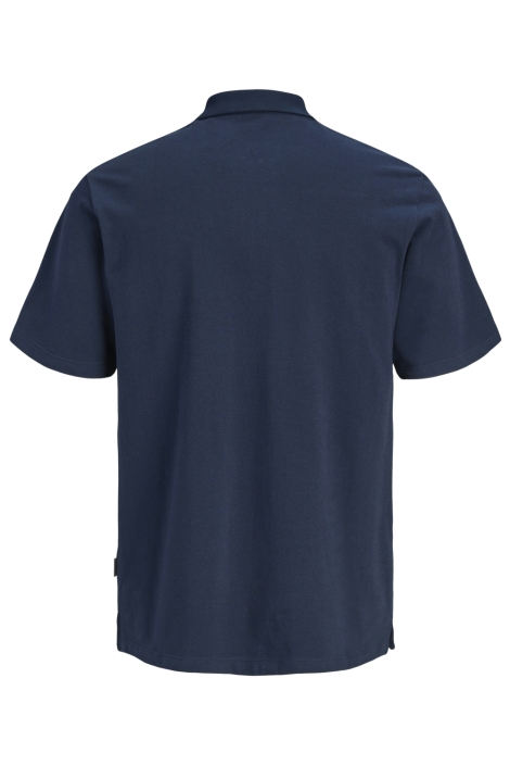 JJ Rebel blauwe heren polo | Achteraanzicht