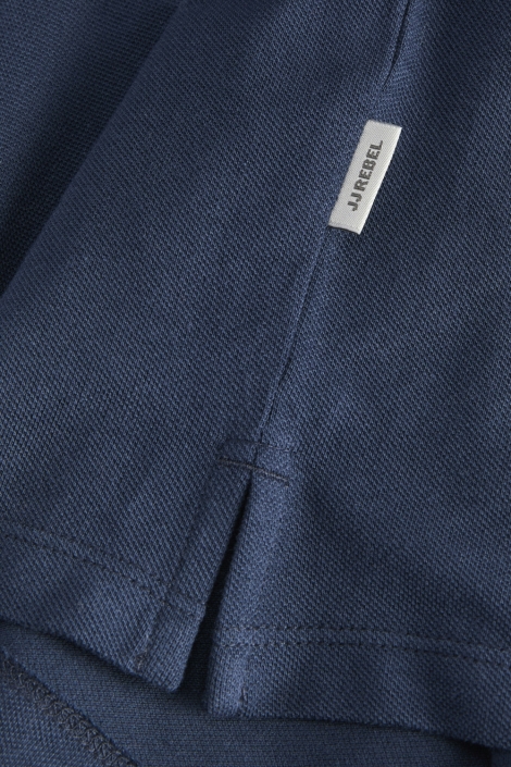 JJ Rebel blauwe heren polo | Kleurstaal
