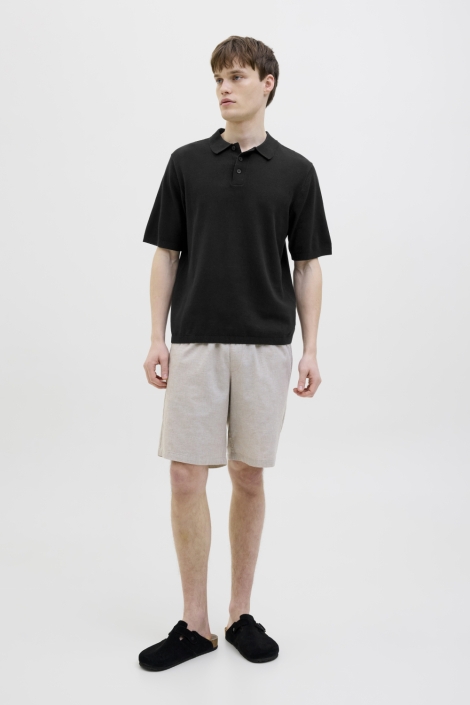 Jack & Jones zwarte heren polo | Model