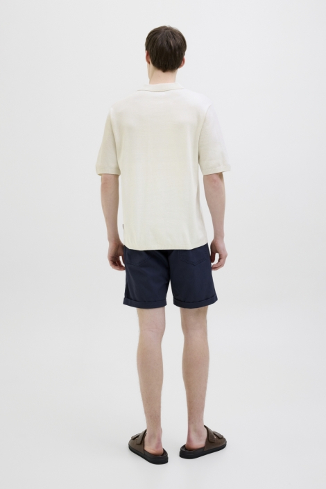 JJ Rebel witte heren polo | Model