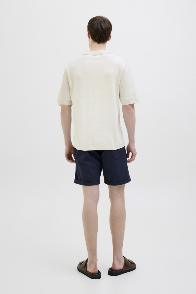 JJ Rebel witte heren polo | Model