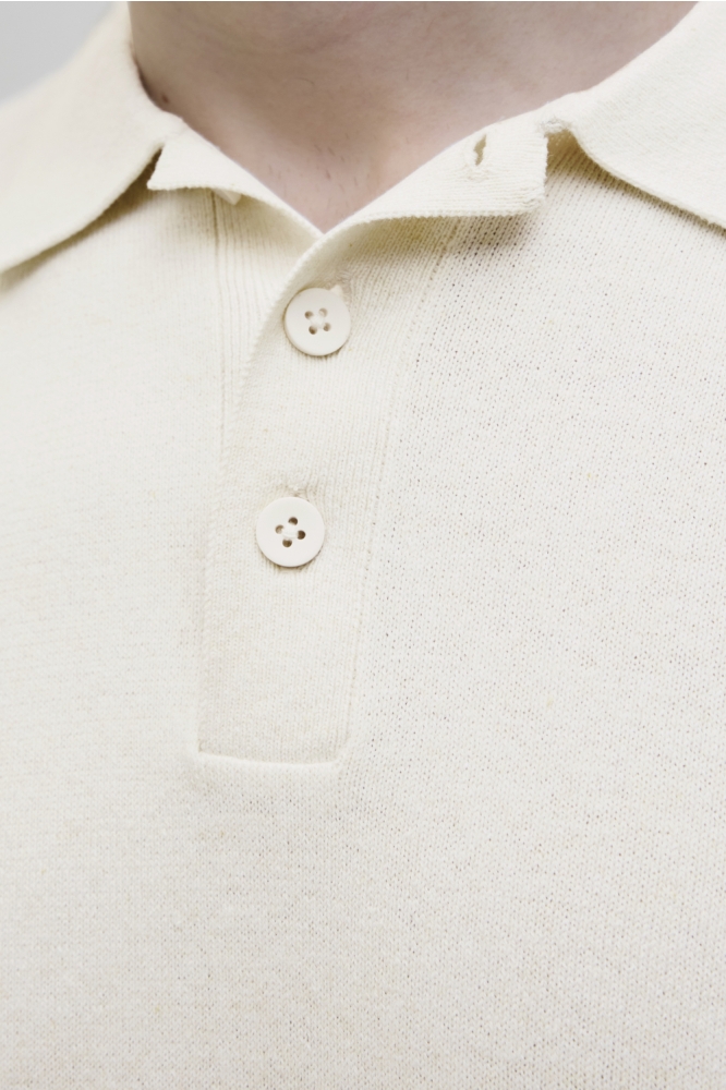 JJ Rebel witte heren polo | Kleurstaal