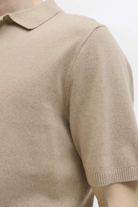 JJ Rebel camel heren polo | Kleurstaal