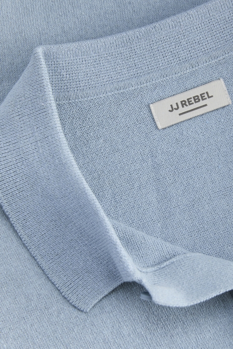 JJ Rebel blauwe heren polo | Kleurstaal
