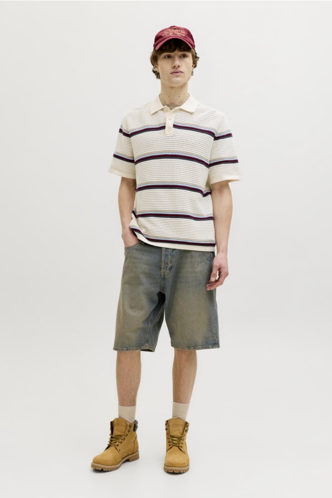 Jack & Jones beige heren polo | Model