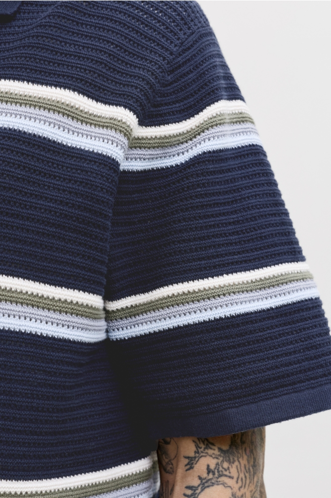 Jack & Jones blauwe heren polo | Kleurstaal