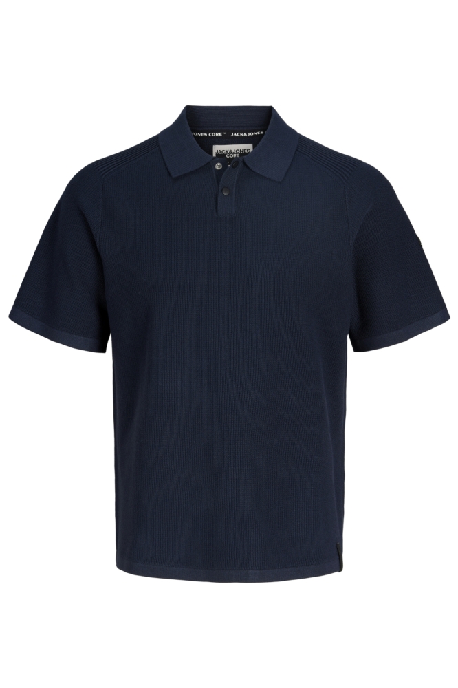 Jack & Jones blauwe heren polo | Vooraanzicht