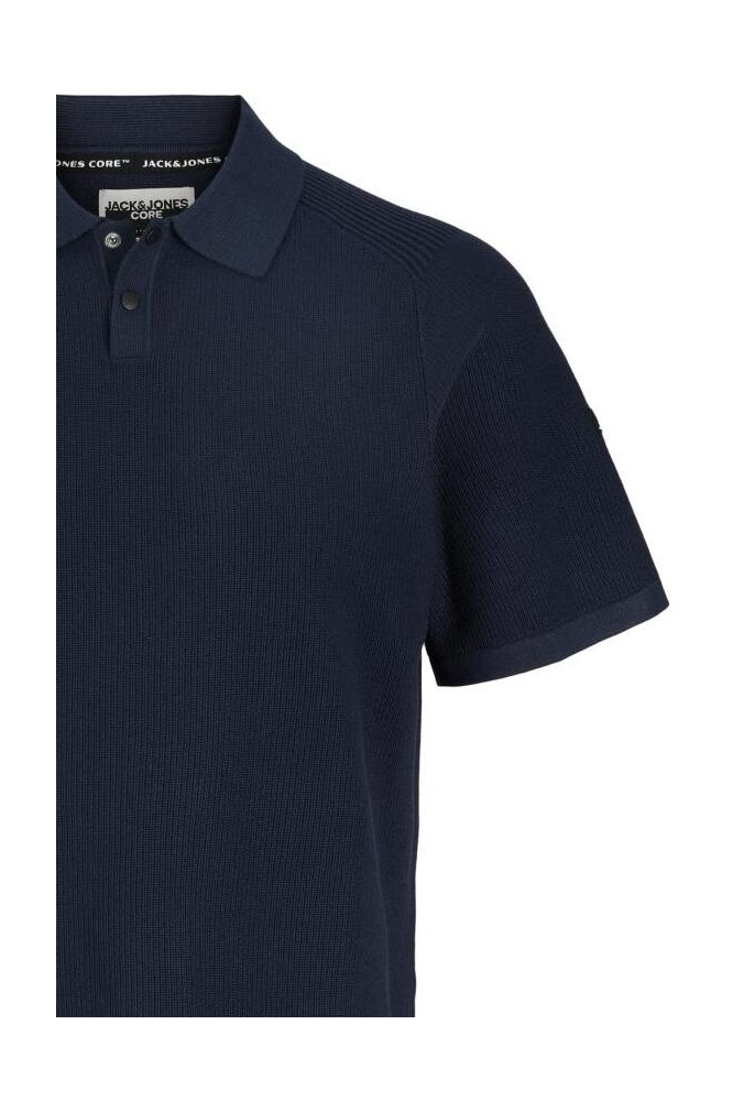 Jack & Jones blauwe heren polo | Close up