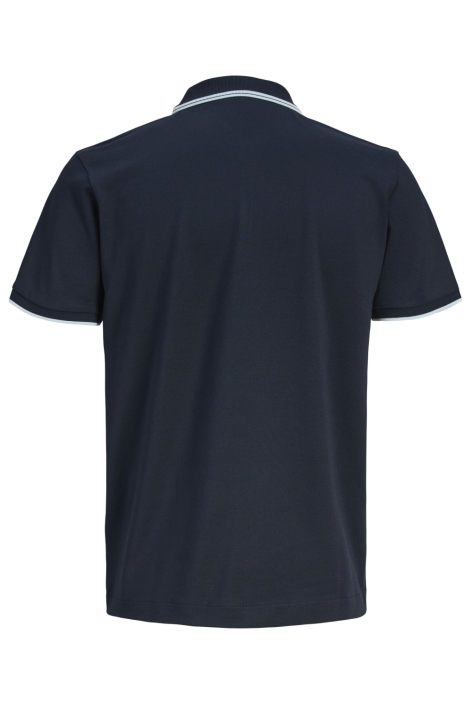 Jack & Jones blauwe heren polo | Achteraanzicht
