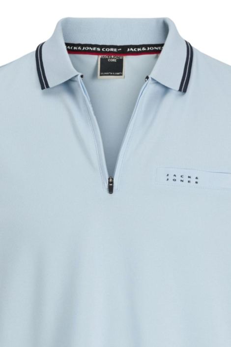 Jack & Jones blauwe heren polo | Close up