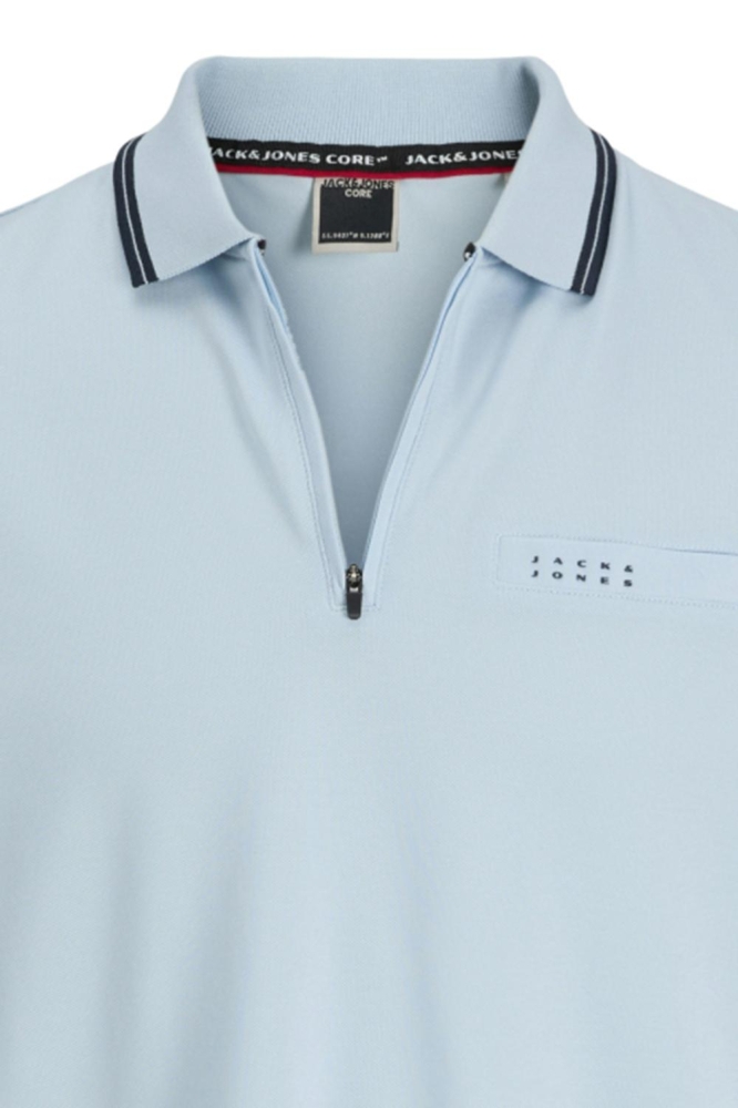 Jack & Jones blauwe heren polo | Close up