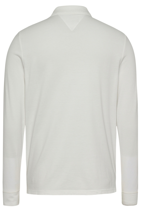 Tommy Jeans ecru heren polo | Achteraanzicht