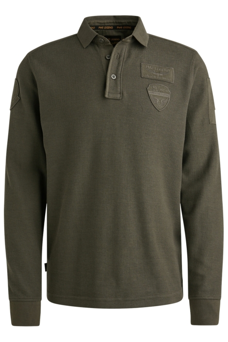 PME legend groene heren polo | Vooraanzicht
