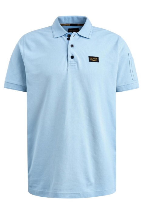 PME legend blauwe heren polo | Vooraanzicht