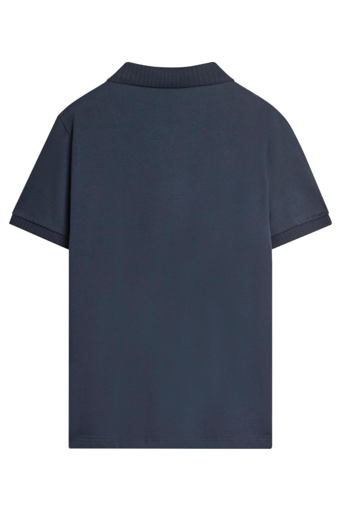 Antony Morato blauwe heren polo | Achteraanzicht