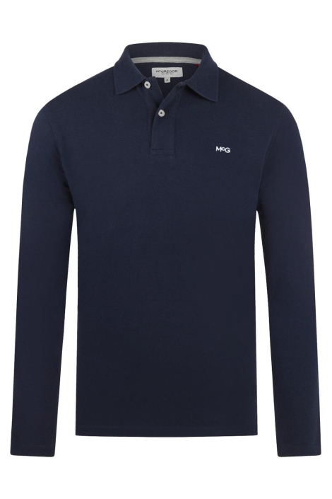 McGregor blauwe heren polo | Vooraanzicht