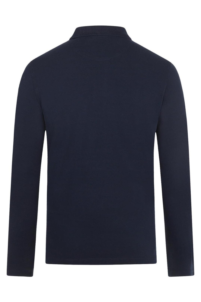 McGregor blauwe heren polo | Achteraanzicht