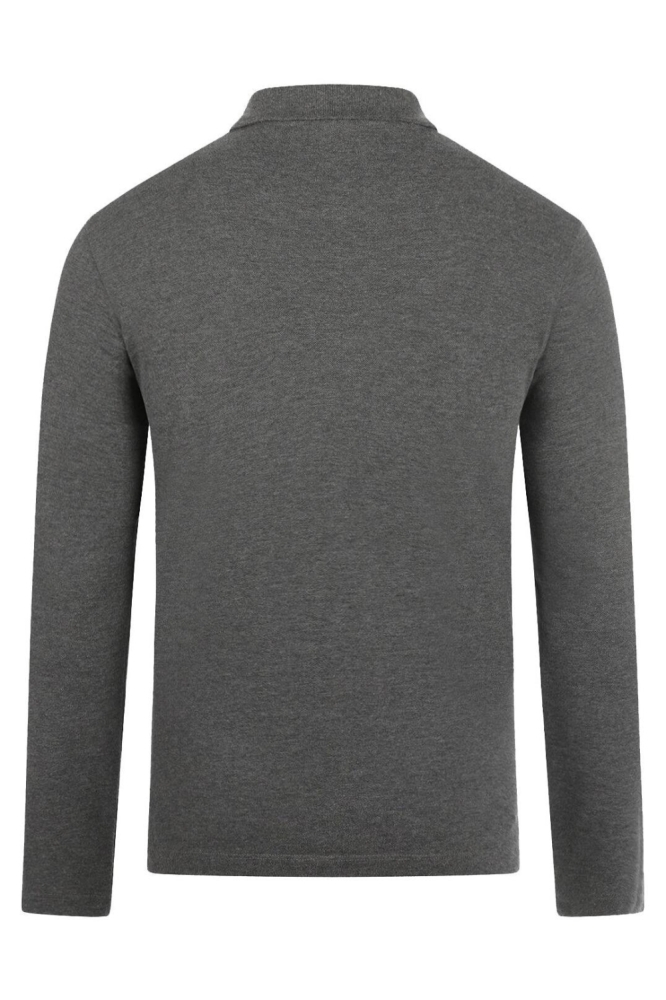 McGregor grijze heren polo | Achteraanzicht