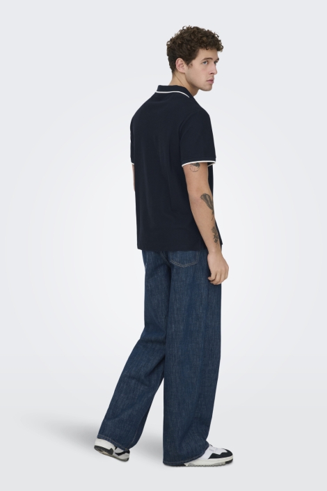 Only & Sons blauwe heren polo | Model