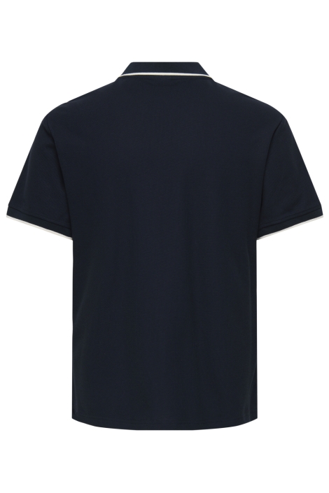 Only & Sons blauwe heren polo | Achteraanzicht