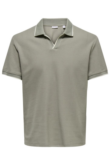 Only & Sons Polo ONSASTON REG SS FRML RESORT POLO 22037424 Laurel Oak/EGRET