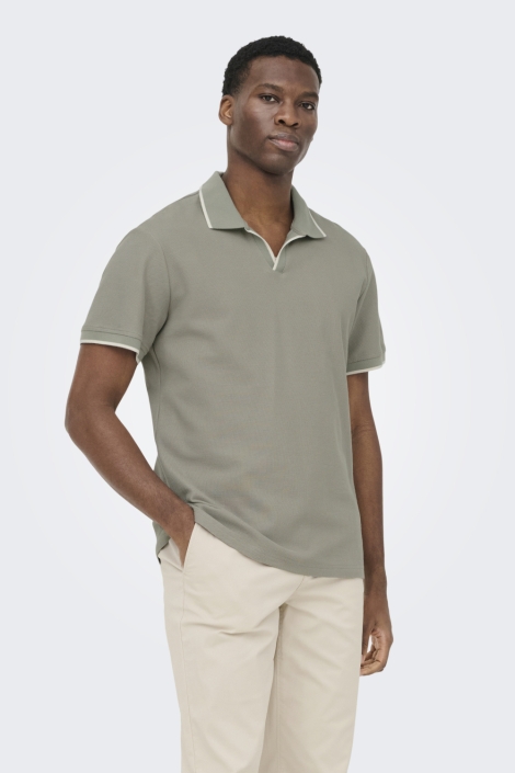 Only & Sons groene heren polo | 